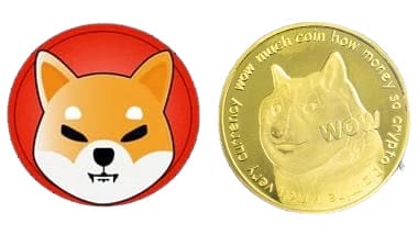 shiba inu en dogecoin