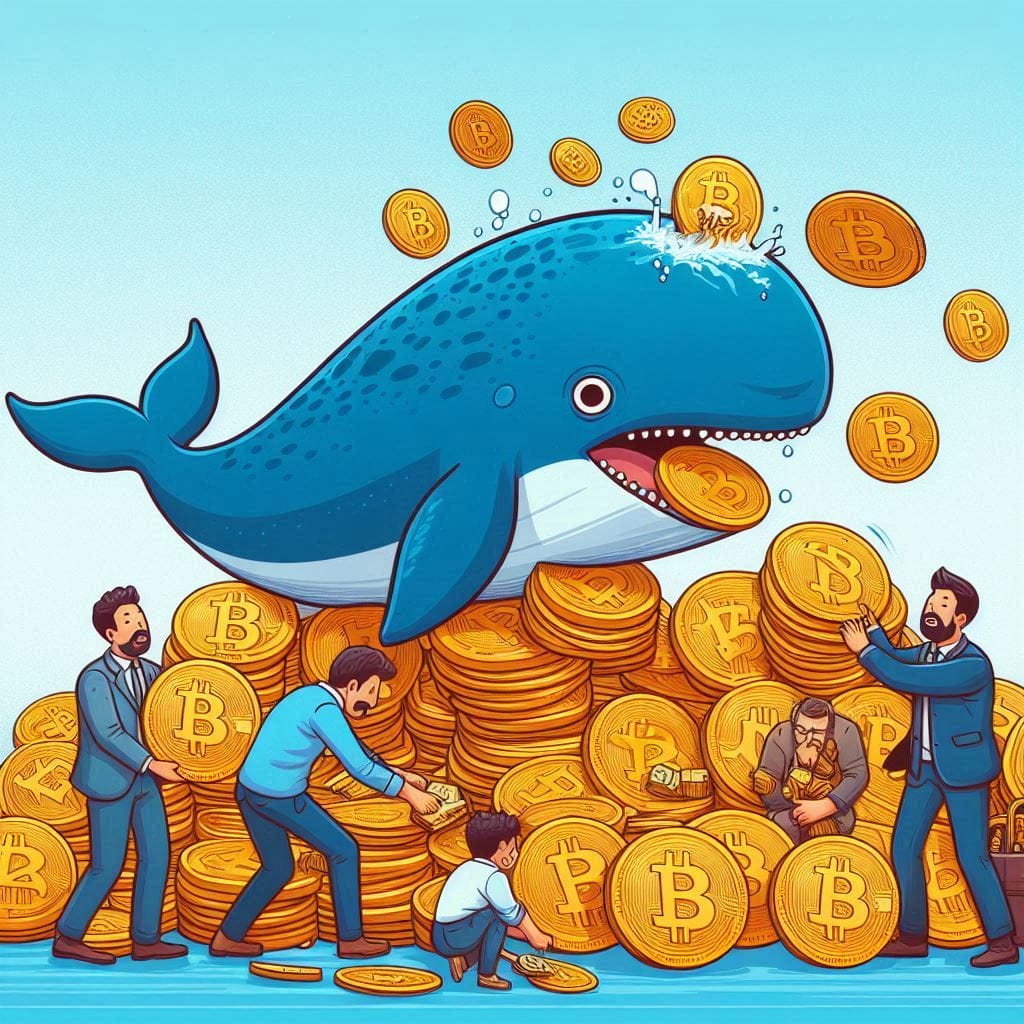 Bitcoin Whales kopen binnen 24 uur 47,000 BTC ter waarde van $2,967,768,000