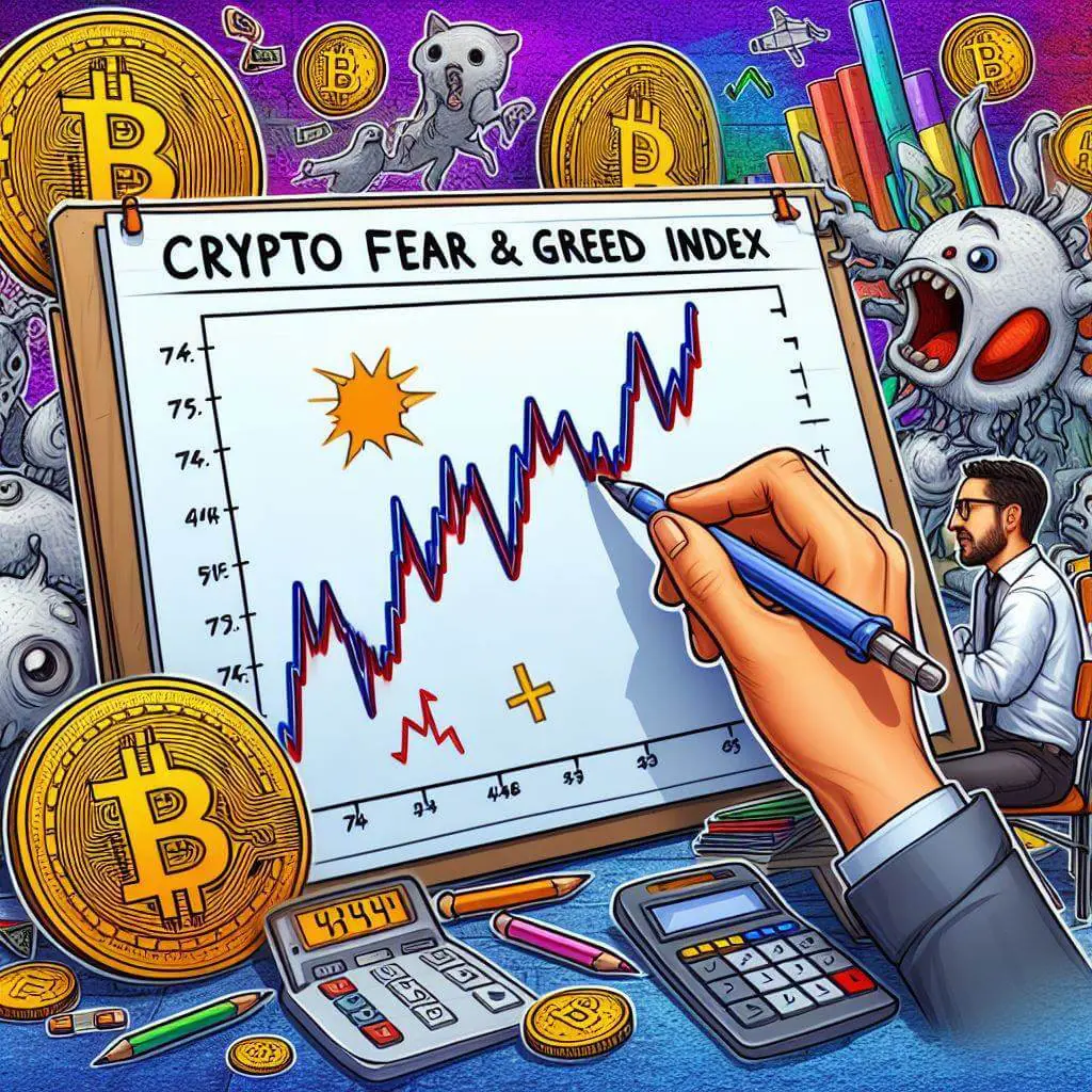 Crypto fear and greed index bereikt 74, wat betekent dit voor Bitcoin?
