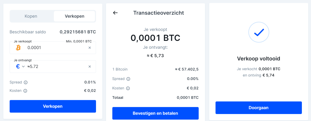 bitvavo bitcoin verkopen