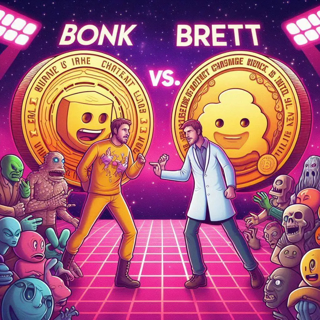 Analyse van BONK vs. BRETT, welke memecoin is beter?