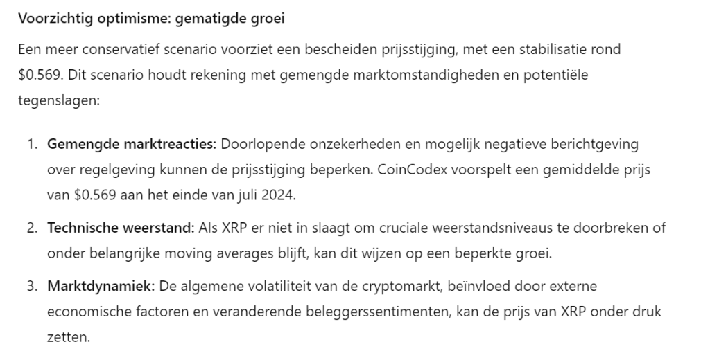 XRP voorspelling 2 ChatGPT