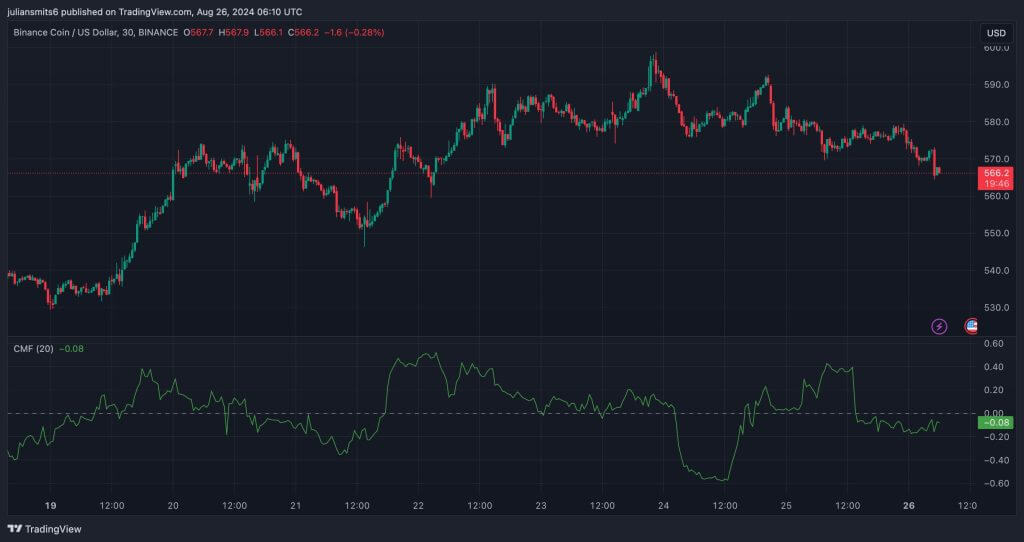 BNB CMF koersgrafiek augustus2024