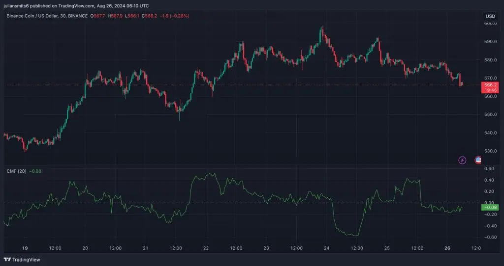 BNB CMF koersgrafiek augustus2024