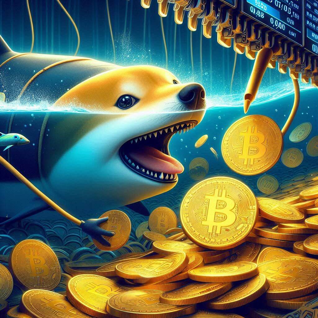 Dogecoin whale verplaatst 103 miljoen DOGE tokens