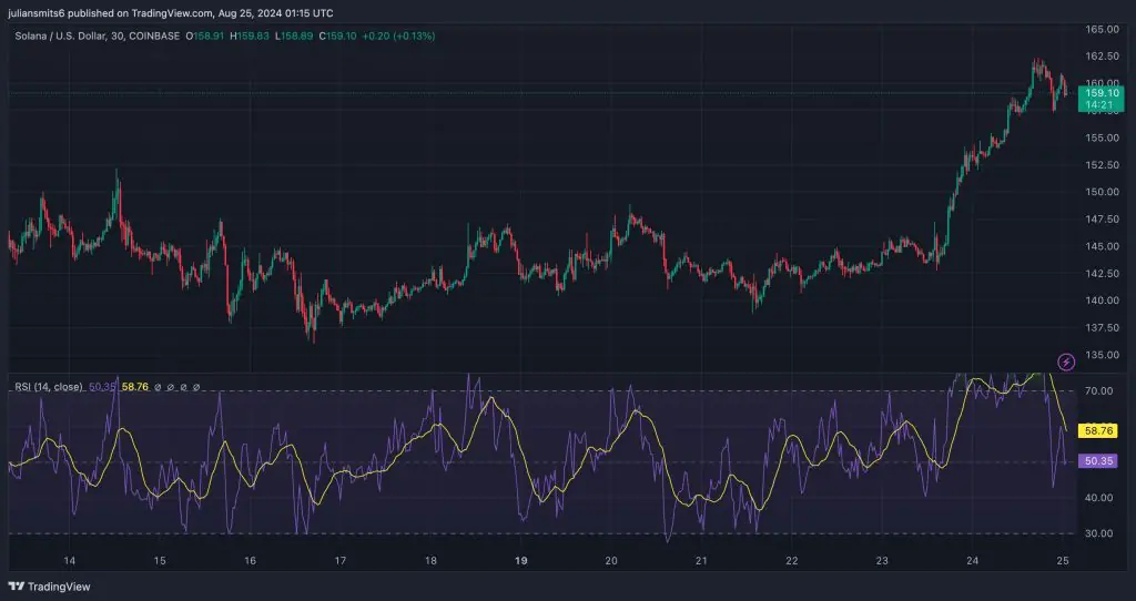 solana koersgrafiek augustus2024