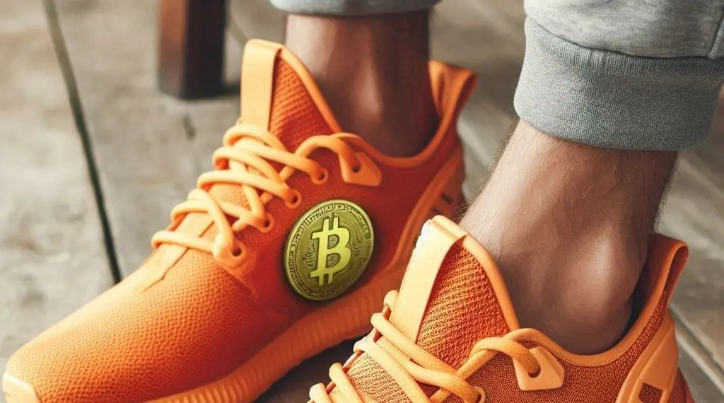 Unieke Trump Bitcoin sneakers te koop op eBay