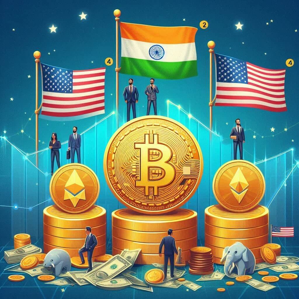 India op 1 en Verenigde Staten op 4 qua crypto adoptie