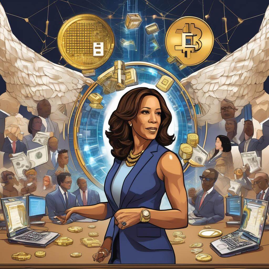 Blockchain reuzen verenigen zich: $100K voor Kamala Harris fonds