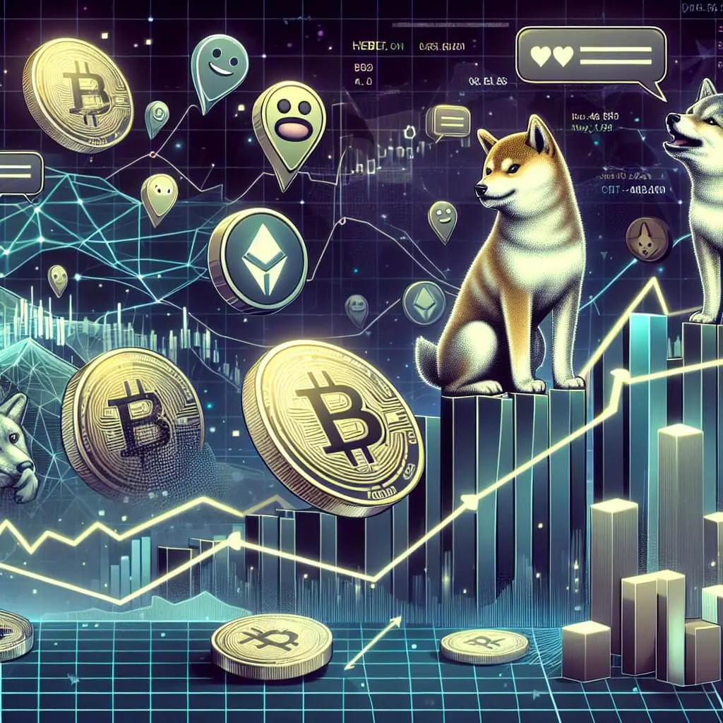 Memecoins zoals Dogecoin en Shiba Inu dalen onder $40 miljard marktkap