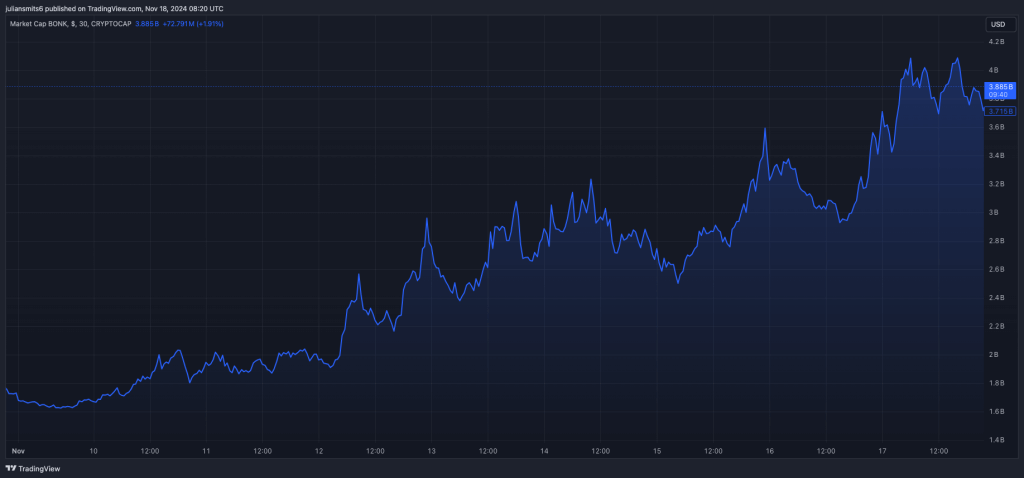 Bonk marketcap november2024