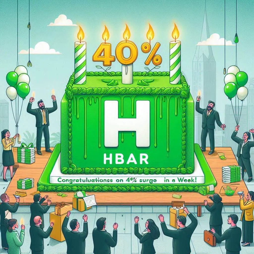 HBAR stijgt met bijna 40% in een week en blijft stijgen