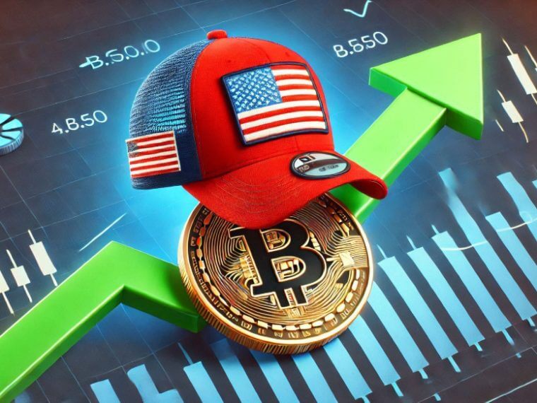 Bitcoin stijgt weer naar $94.000 na bekendmaking crypto orders Trump logo