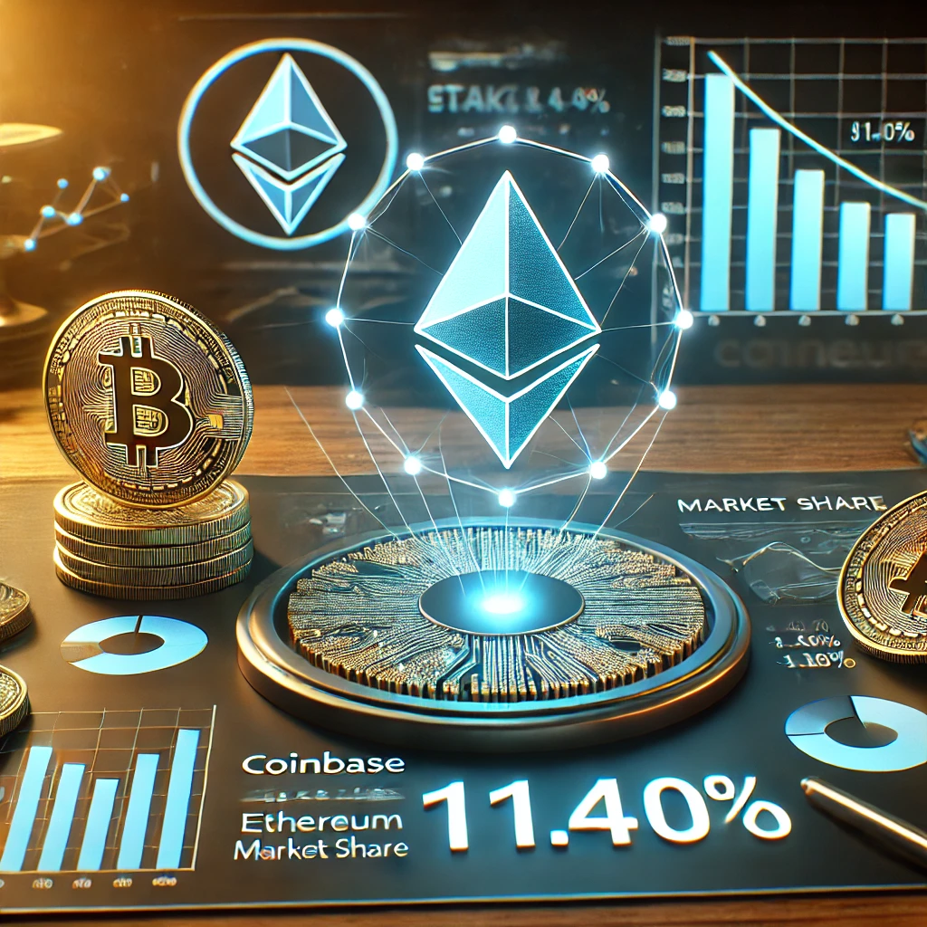 Alles over Coinbase marktaandeel van 11,40% in Ethereum staking