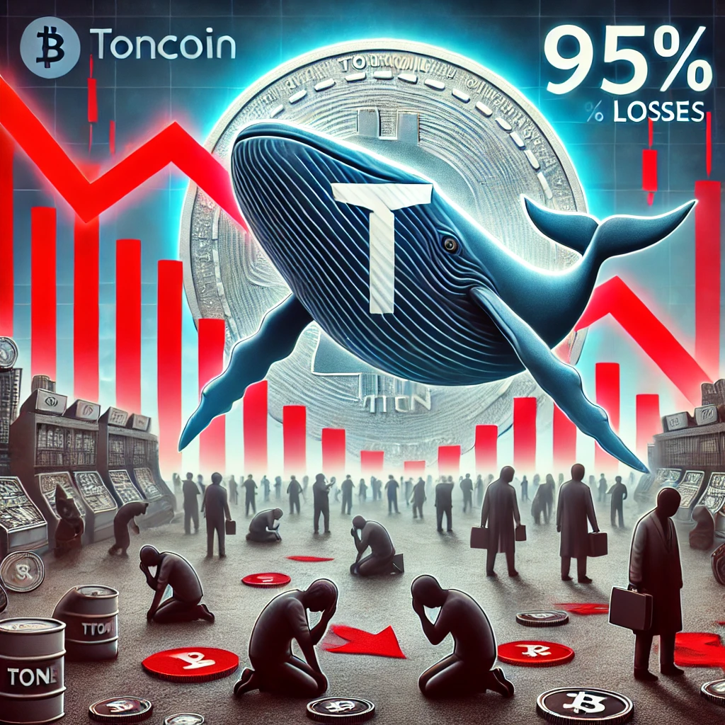 Toncoin holders voor 95% verlies, kan whale accumulatie helpen?